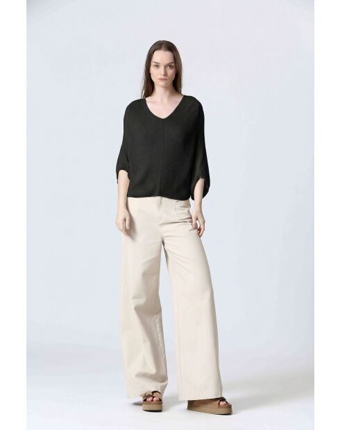 Schwarzer GALAN-Pullover