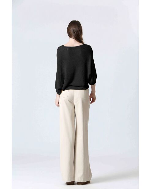 Schwarzer GALAN-Pullover