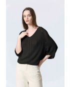 Schwarzer GALAN-Pullover