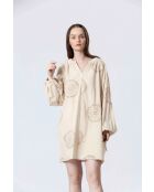 JUSTINNE jurk in gebroken wit