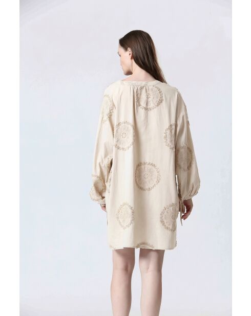 JUSTINNE jurk in gebroken wit