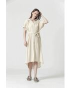 CRUFT jurk in gebroken wit