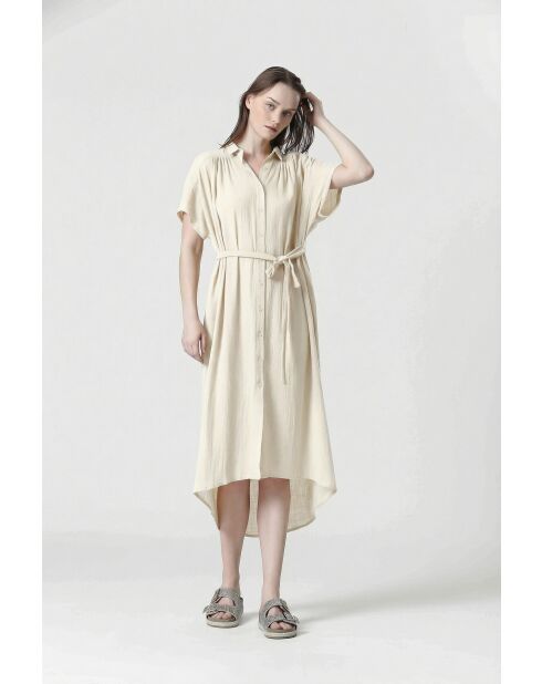 CRUFT jurk in gebroken wit