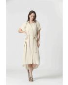 CRUFT jurk in gebroken wit