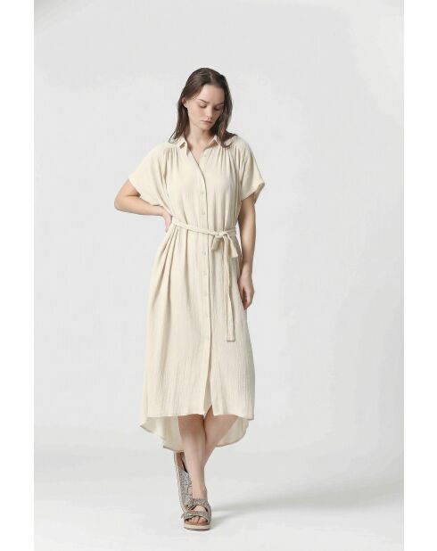 CRUFT jurk in gebroken wit