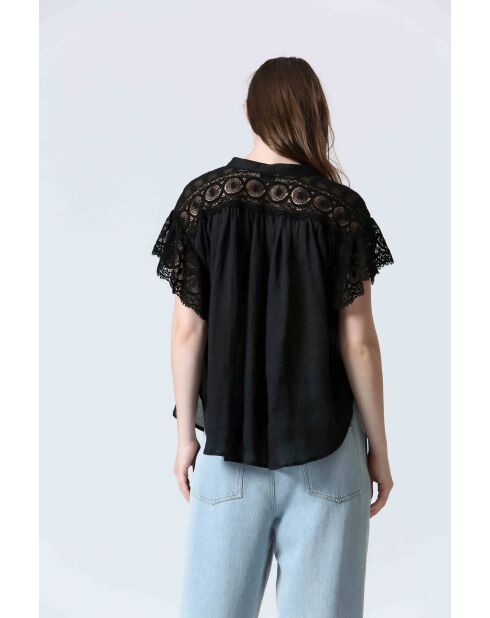 Schwarzes CLAINE Top