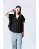 Schwarzes CLAINE Top