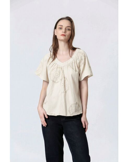 Cremefarbenes MURFIT-Top