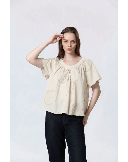 Cremefarbenes MURFIT-Top