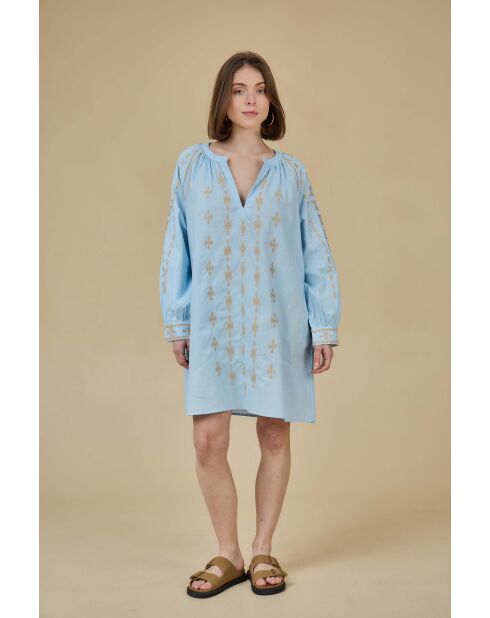 ESPERENCIA blauwe jurk