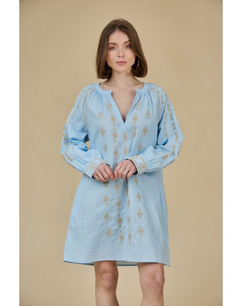 ESPERENCIA blauwe jurk