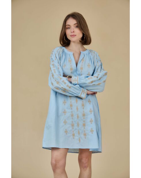 ESPERENCIA blauwe jurk