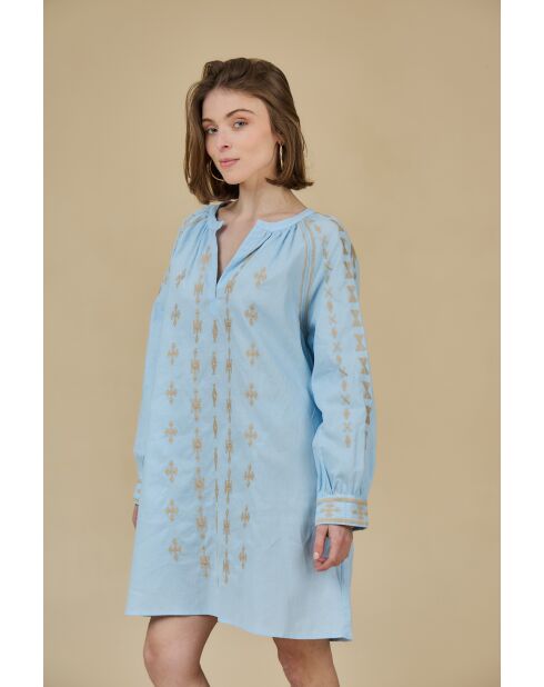 ESPERENCIA blauwe jurk