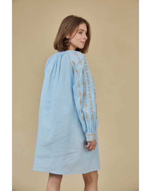 ESPERENCIA blauwe jurk