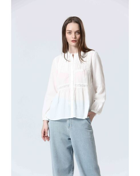 ILUXE Cremefarbenes Top