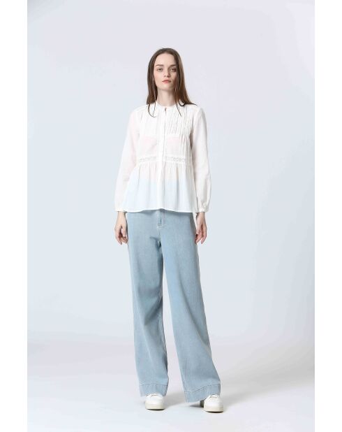 ILUXE Cremefarbenes Top