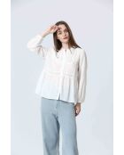 ILUXE Top in gebroken wit