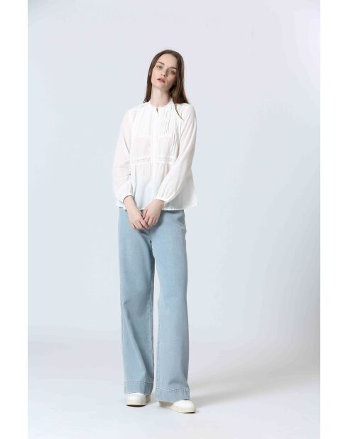 ILUXE Cremefarbenes Top