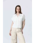 Cremefarbenes BUST-Top