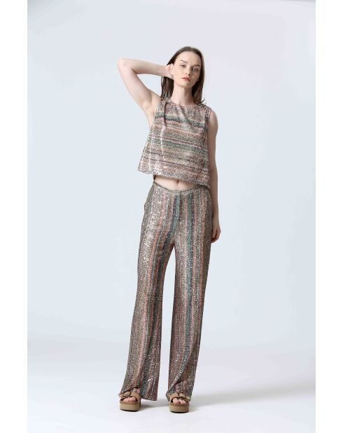 Oberteil RALICE in Orange/Gold