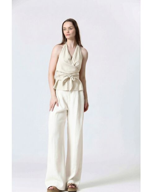 HANICKA Cremefarbenes Top