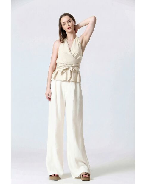 HANICKA Cremefarbenes Top