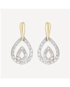Boucles d'oreilles Josephina D0,13/34 or jaune
