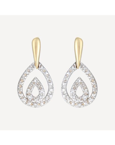 Boucles d'oreilles Josephina D0,13/34 or jaune