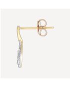 Boucles d'oreilles Josephina D0,13/34 or jaune