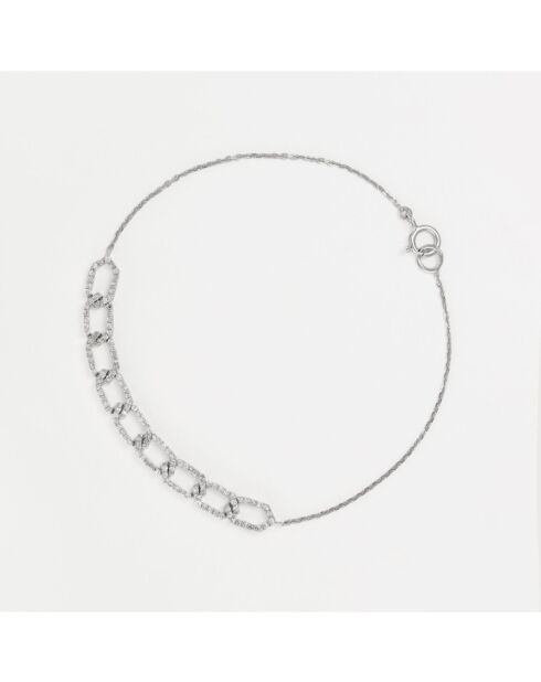 Bracelet Sensibilité D0,38/128 or blanc