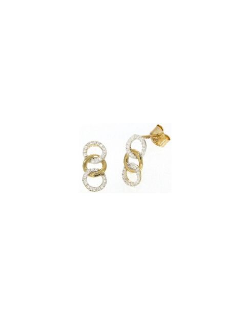 Boucles d'oreilles Ollie D0,12/60 or jaune