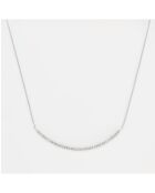 Halsketting met glanzende diamanten D0.12/43 witgoud