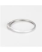 Bague Alagoas D0,06/5 or blanc
