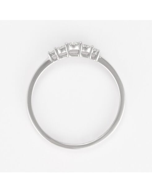 Bague Alagoas D0,06/5 or blanc