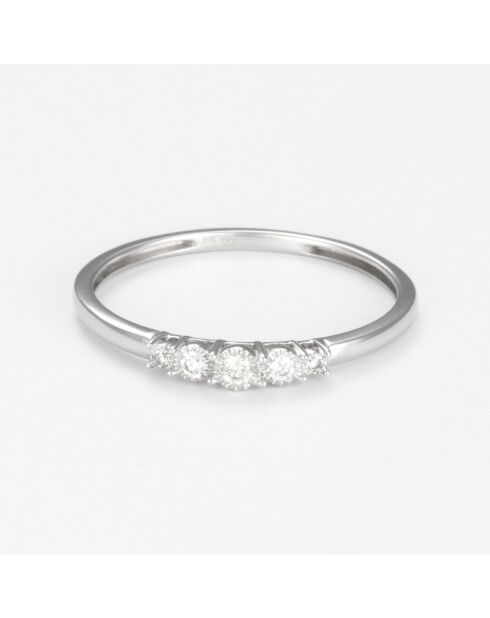 Bague Alagoas D0,06/5 or blanc
