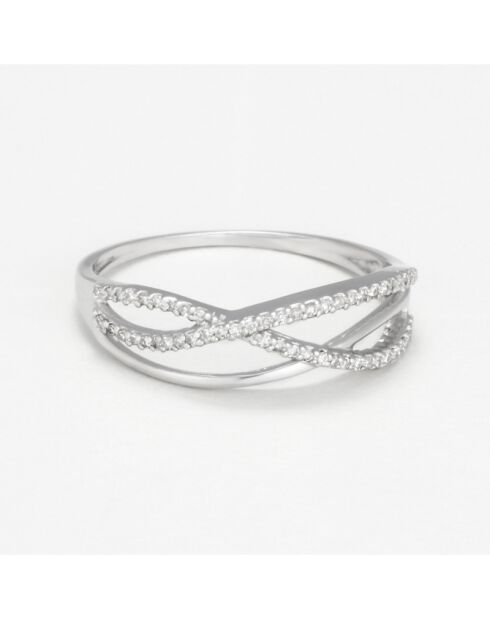 Bague Alaina D0,10/54 or blanc