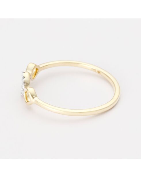 Precious Sharing Ring D0.03/12 Gelbgold