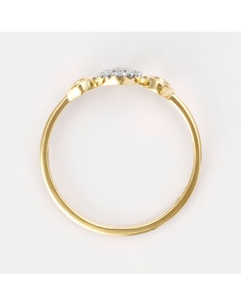 Precious Sharing Ring D0.03/12 Gelbgold