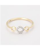 Precious Sharing Ring D0.03/12 Gelbgold