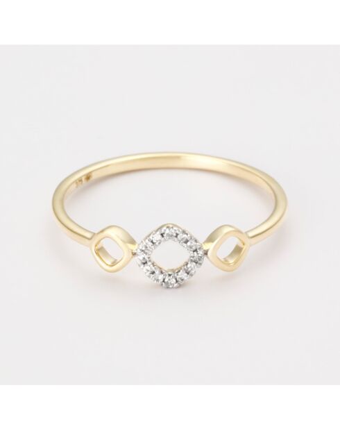Precious Sharing Ring D0.03/12 Gelbgold