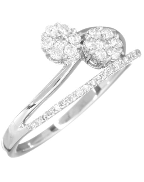 Amazonia Diamantring 0,382 Karat Weißgold