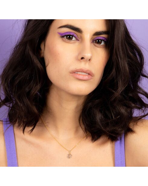 Kreuzzug-Anhänger aus dreifarbigem Gold