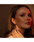 Dreifarbige goldene Creolen