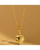 Colgante Twisted Knot en oro amarillo