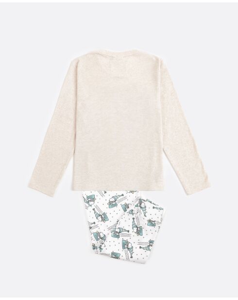 Pyjamas Let It Snow beige