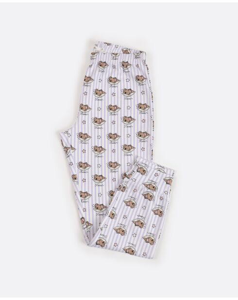 Pyjama « Tout ce dont vous avez besoin, c’est de dormir »  gris