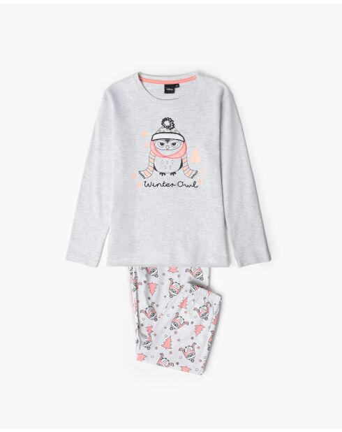 Pyjama Winter Owl  gris