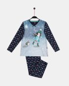 Pigiama da danza sul ghiaccio blu marino