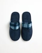 Zapatillas de cuadros azul marino