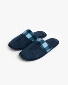 Zapatillas de cuadros azul marino